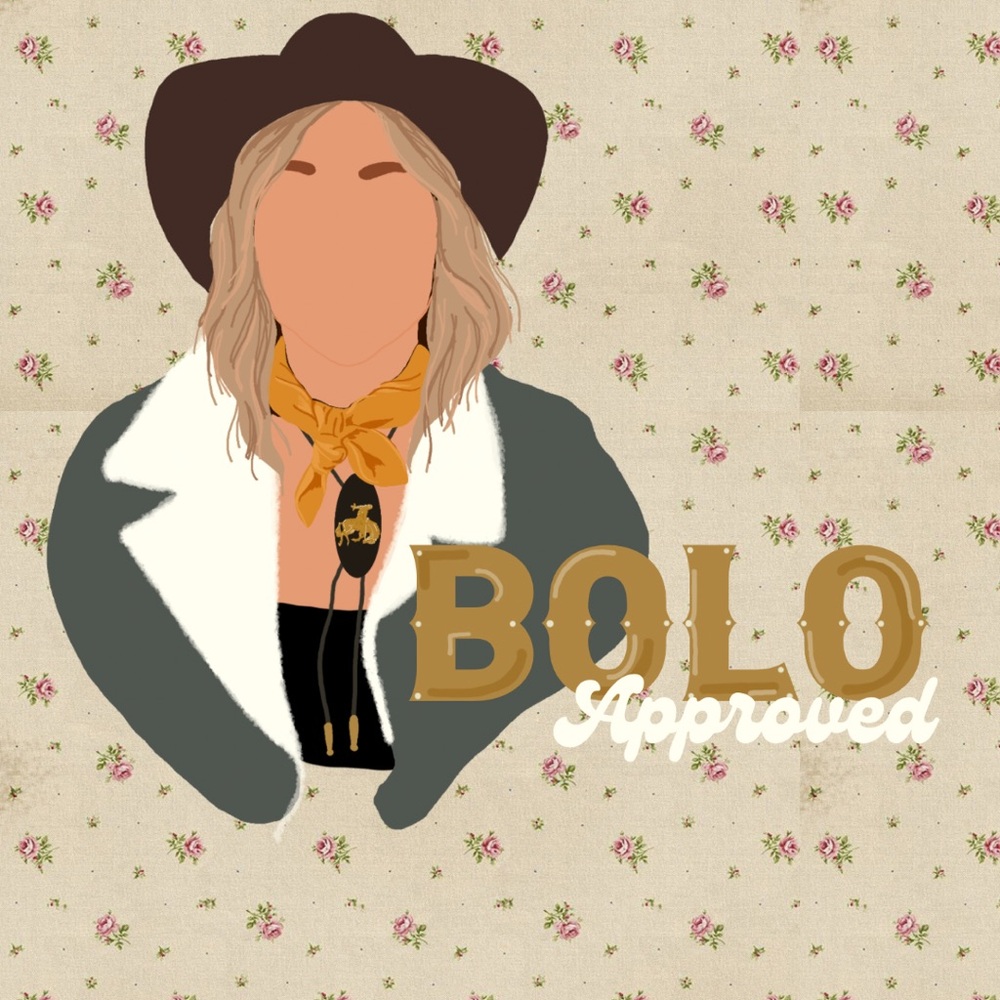 Brown Cowboy Hat with Yellow Scarf